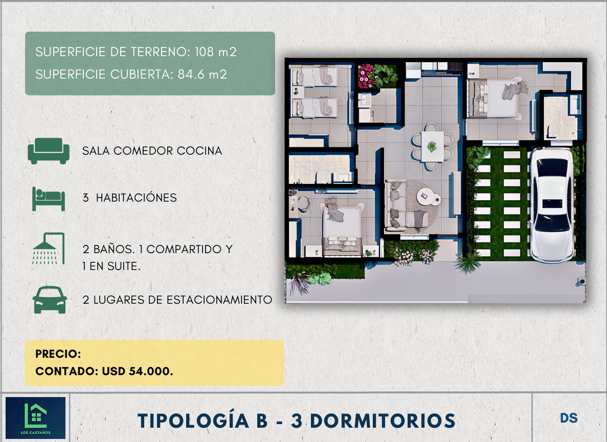 Planta A - 3 dormitorios Los Castaños