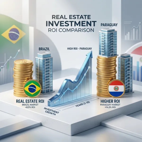 Retorno de Aluguel: Imóveis no Paraguai x Brasil — Comparativo 2025