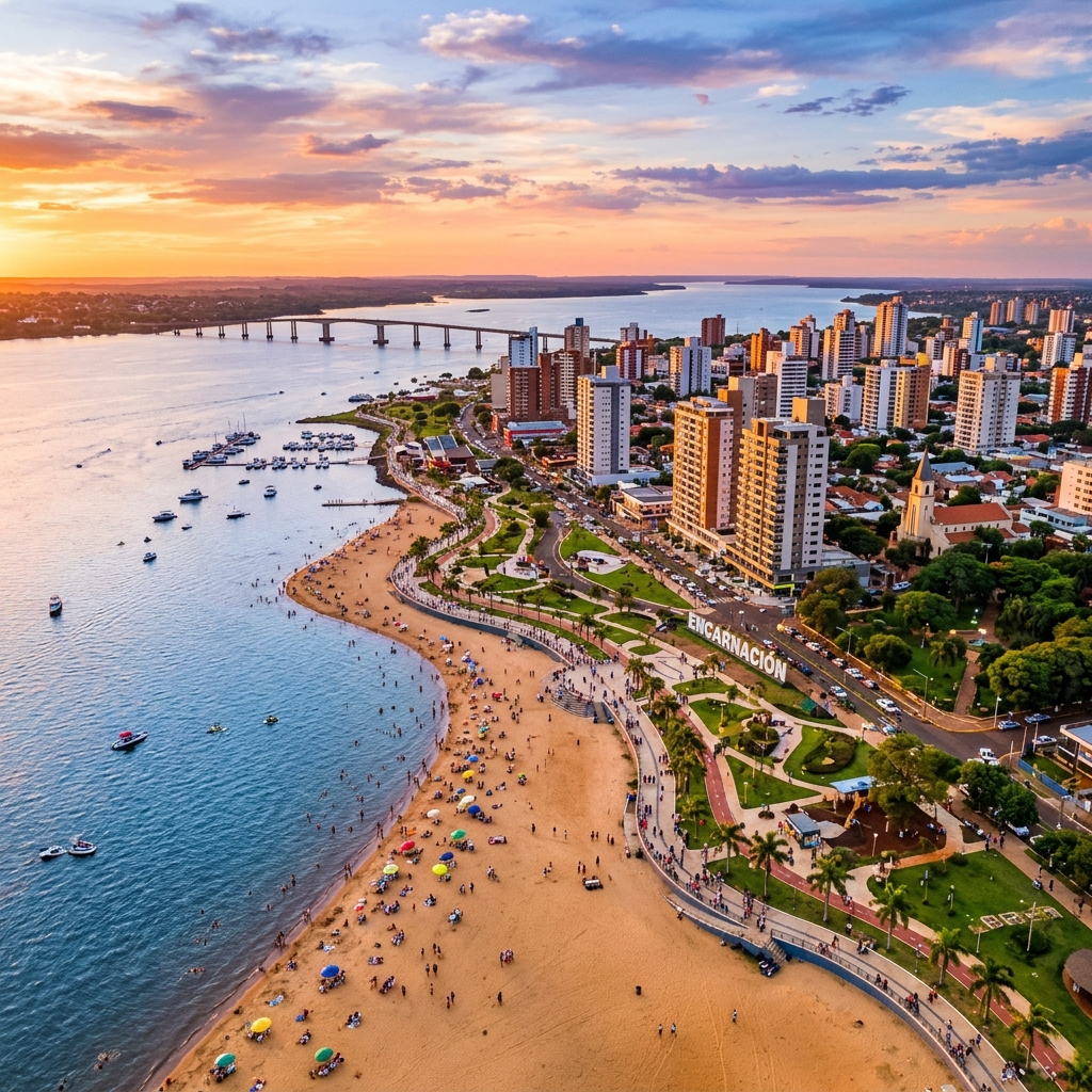 Encarnación: A Riviera Paraguaia e suas oportunidades imobiliárias