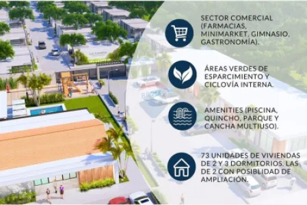 Condomínio fechado Los Castaños 3 quartos 112m²